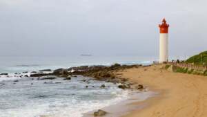 Umhlanga Rocks beach and lighthouse on the KZN North Coast